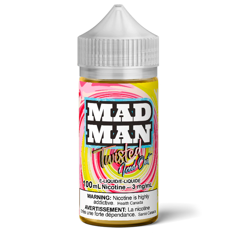 MADMAN ICE TWISTED Strawberry & Lemon 100ML