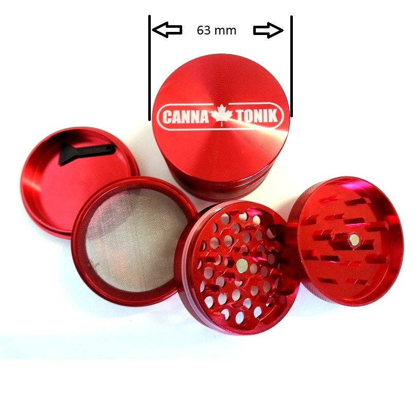 CANNATONIK ANODIZED ALUMINIUM GRINDER 63 MM