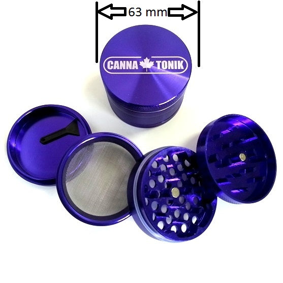 CANNATONIK ANODIZED ALUMINIUM GRINDER 63 MM