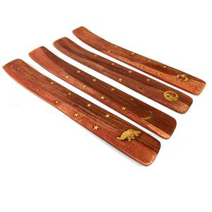 Brass And Wood Incense Holder
