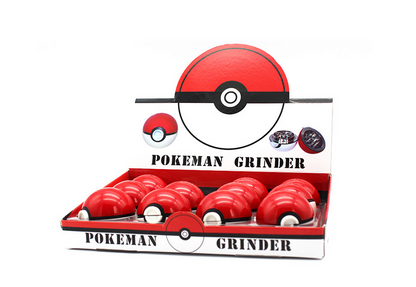 Red Pokemon Ball 53mm Herb Grinder