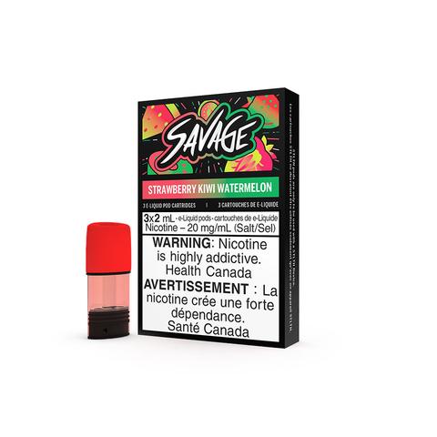 STLTH POD PACK SAVAGE STRAWBERRY KIWI WATERMELON (3 PACK)