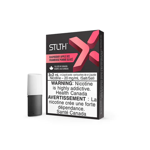 STLTH X POD PACK RASPBERRY APPLE ICE (3 PACK)